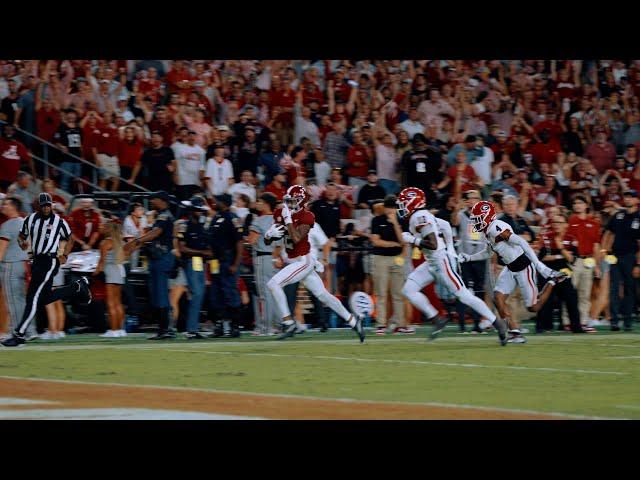 Alabama WR Ryan Williams with game winning TD against Georgia