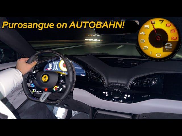 2025 Ferrari Purosangue - Autobahn Drive + Night Drive Pov! Better than URUS?!