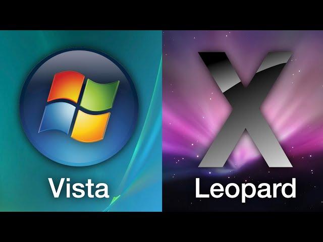 Windows Vista vs Mac OS X 10.5 Leopard UIs!