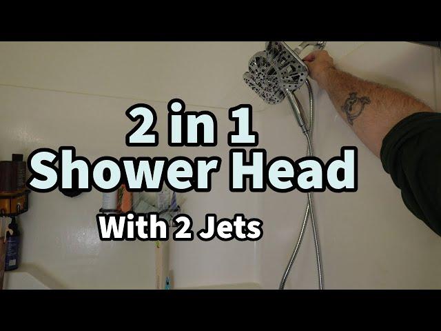 GRICH 2 IN 1 Shower Head with Handheld and Rain Showerhead