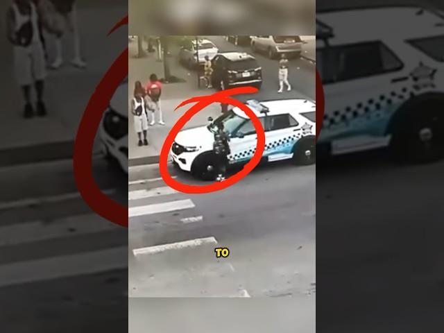 Aggressive Man Gets Instant Karma for Damaging Police Cruiser 