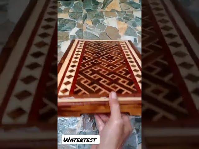 end grain cutting board - watertest