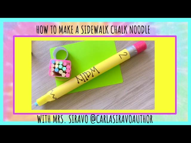 Sidewalk Chalk Noodle Pencil