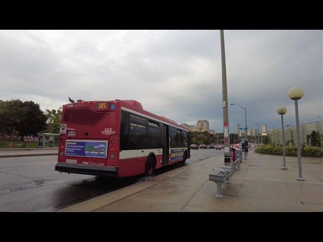 TTC 185 Sheppard Central Bus Ride #1269 from Bessarion Stn to Leslie Stn (October 4th, 2024)