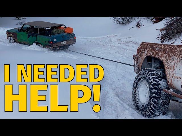 Stuck in the snow at Easter Jeep Safari | EJS 2023