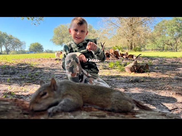 Squirrel Catch & Cook (Grilled Squirrel Heart)￼