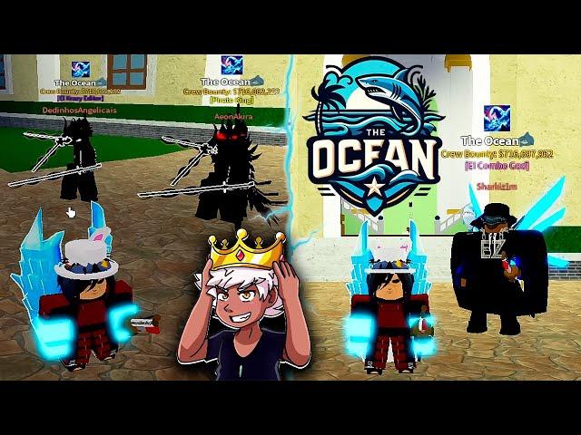 FIZ O TESTE PARA A CREW TOP 1 DO BRASIL NO BLOX FRUITS!!! THE OCEAN  @sharkizimdois