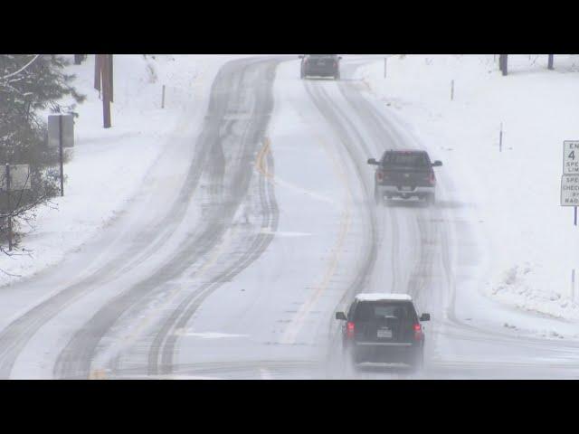 Oakhurst and Coarsegold blanketed in snow