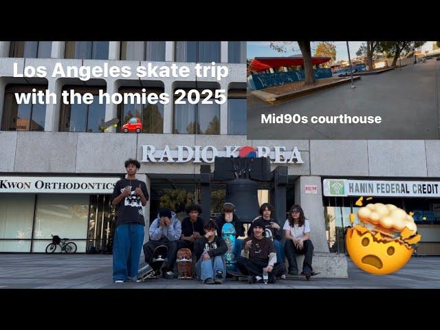 LA Skate trip with the homies 2025 (Mid90s courthouse spot)