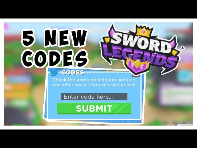 ALL NEW 5 OP SWORD LEGENDS CODESSword Legends JULY 2020 Codes Sword Legends x250 Event (Roblox)