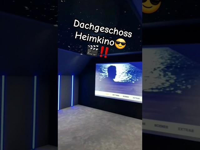 Dachgeschoss Kino #heimkino #hometheater #technik #kino #heimwerker #ausbau #shorts #shortsfeed