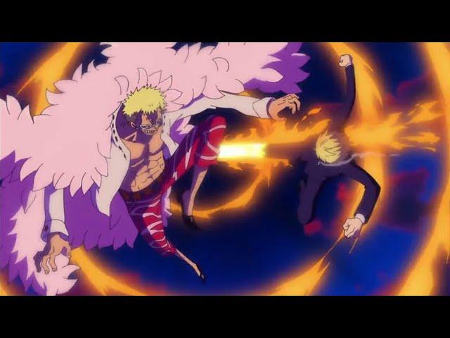 Sanji vs doflamingo , everyone is shocked with sanji (English Sub)