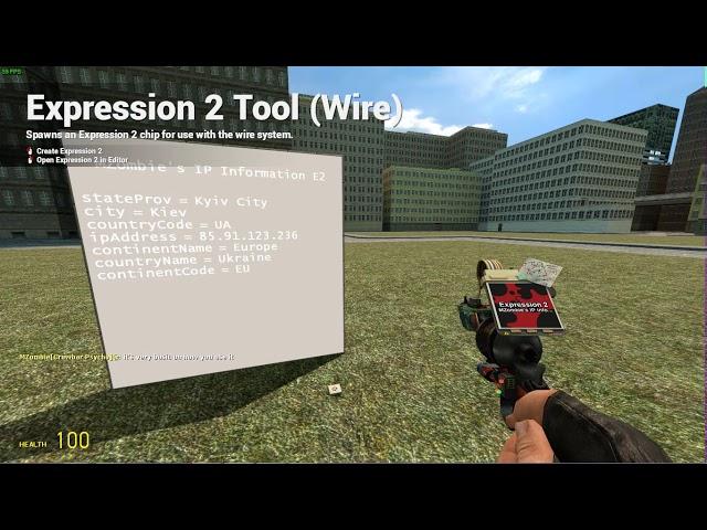 Garry's Mod - Expression 2 IP Information