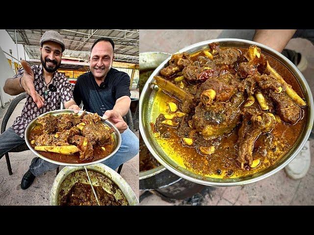 लाल मटन छोड़ो देसी घी मै बना पीला मारवाड़ी MUTTON STEW चपाती को चूर के खाओ| Full Recipe jaipur