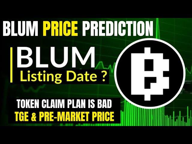 Blum Airdrop Realistic Price Prediction: TGE & Lissting Price "Token Claim Plan"