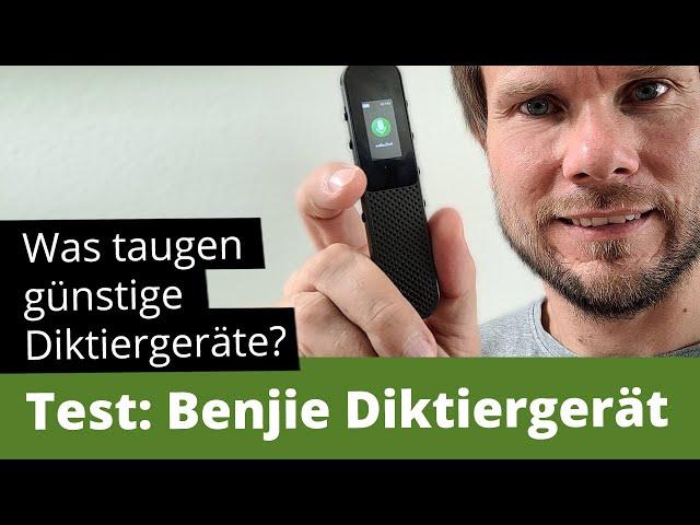 Was taugen günstige Diktiergeräte? Das Benjie Diktiergerät im Praxistest