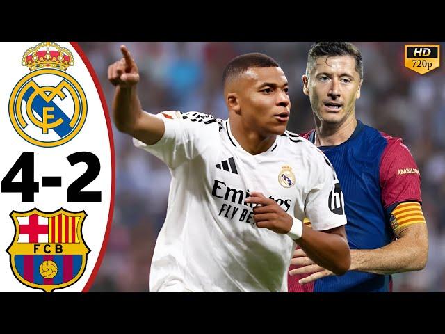 Real Madrid vs Barcelona 4-2•All Goals & Highlights 2024 HD 