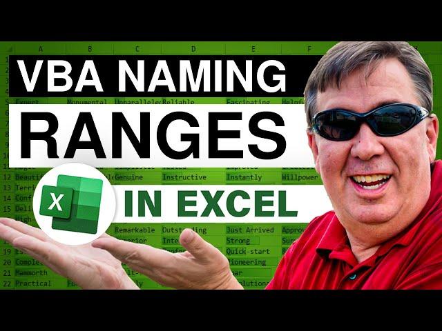 Excel - Excel Tutorial: Simplify Named Ranges with this VBA Tip | MrExcel Netcast - Episode 626