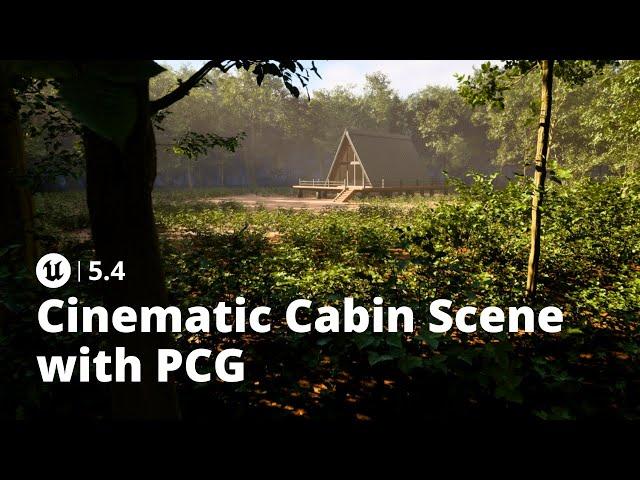 Unreal Engine 5.4: Create a Cinematic Cabin Scene with PCG