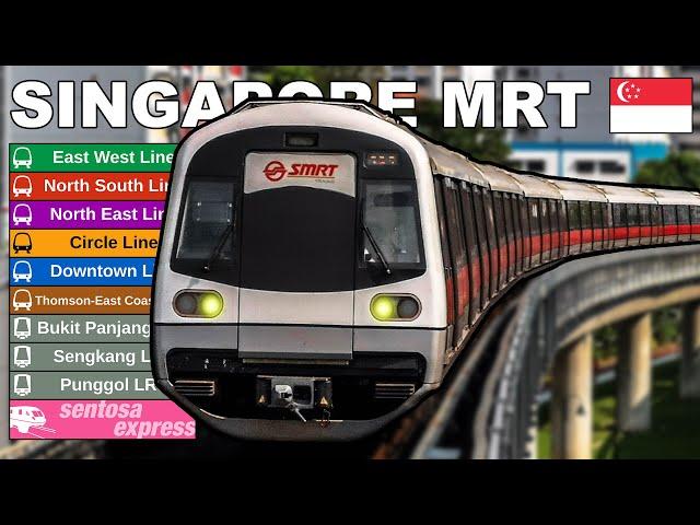  Singapore MRT & LRT - All the Lines (2022) (4K)