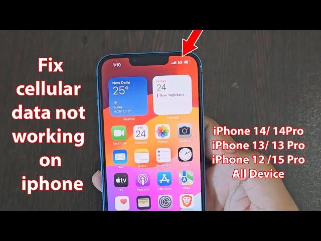 How to fix cellular data or mobile data not working on iphone