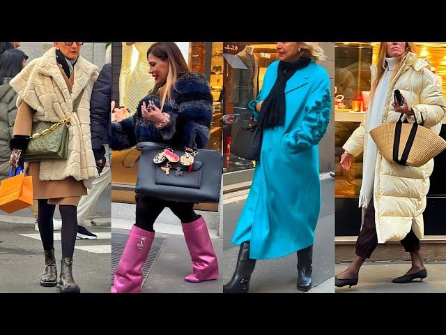 DECEMBER 2024 MILAN STREET STYLE | EXCLUSIVE ITALIAN WINTER 2025 OUTFITS IDEAS | LUXURY FASHION VLOG