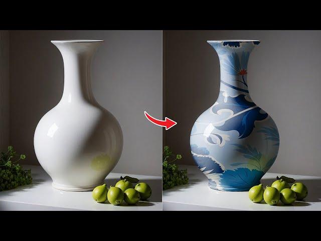 How to make Flower Vase mockup in Photoshop