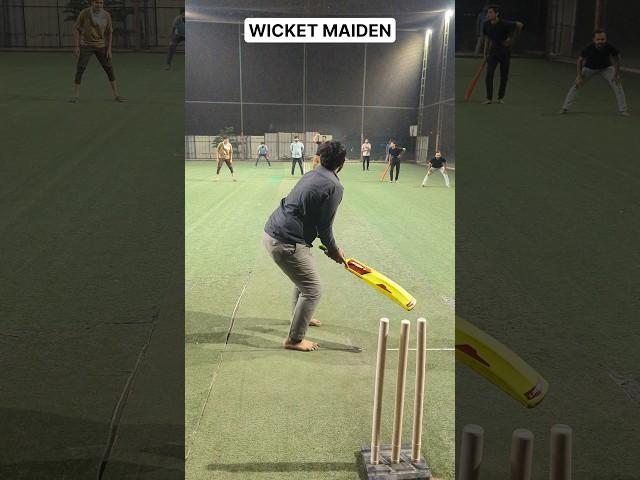 Box Cricket Wicket Maiden Over #sports #shorts #reels #tranding #cricket #boxcricket