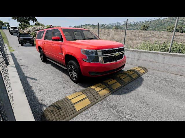 Cars vs Speed bumps Compilation #39 beamng DRIVE