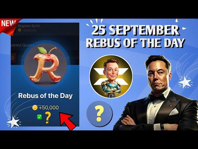 25 September Rebus of the Day X Empire | Rebus Of The Day X Empire | Musk Empire Rebus Of The Day