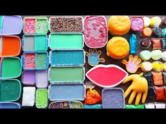 Slime Smoothie -  Mixing Old Slimes And Clay- Satisfying Slime Videos