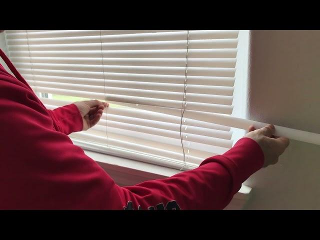 Replace Broken Mini Blind Slats  Restring REPAIR How to Fix your Vinyl Shades with Cord