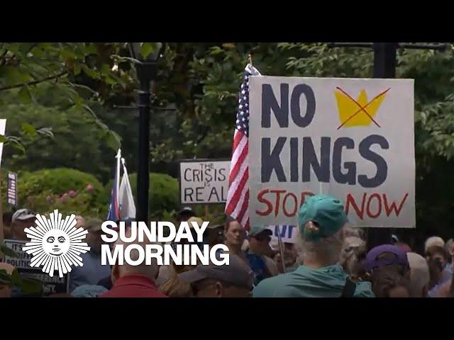 A day for a parade in D.C., and for anti-Trump demonstrations nationwide