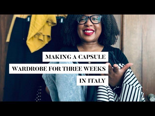 Making a Capsule wardrobe for a month in Rome-How to pack lightly #travel #rome