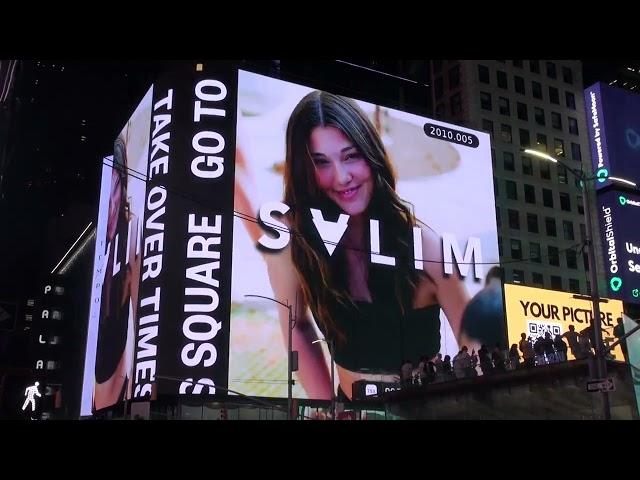 filming Times Square Billboards