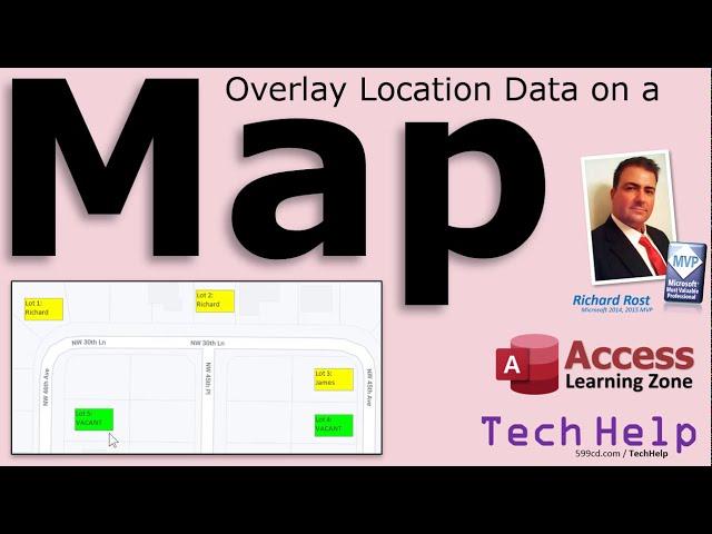 Overlay Microsoft Access Data on a Map or Image in a Form or Report. Real Estate, Restaurant, Gaming