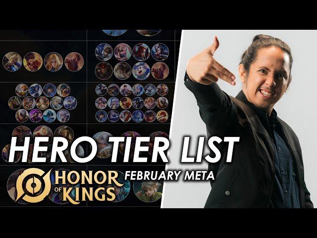 META sa FEBRUARY! | HoK Pinoy Hero Tier List