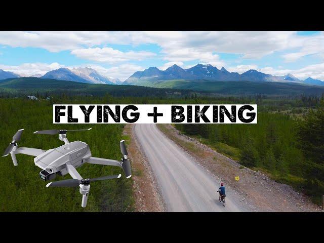 How To Film Yourself With a Drone While Biking *Hint-All Manual