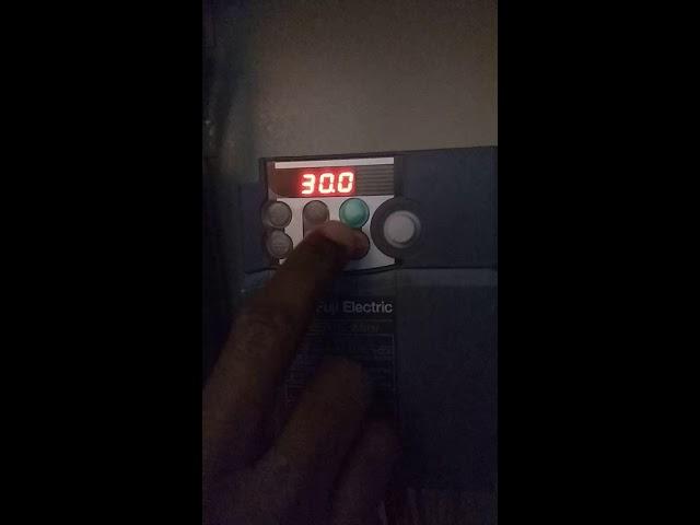 VFD frequency change - Fuji Electric