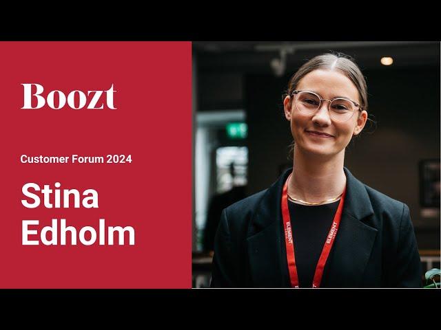 Stina Edholm, Logistic Project Manager på Boozt