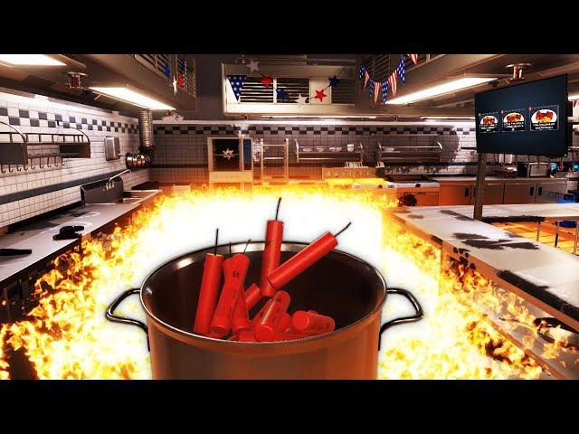 I'm a Lunatic Chef That Cooks Food Using Explosives - Cooking Simulator Update