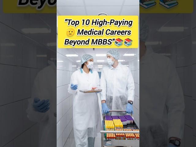 Top 10 High-Paying medical careers beyond MBBS#MedicalCareers #HighPayingJobs #NavneetStudyPoint