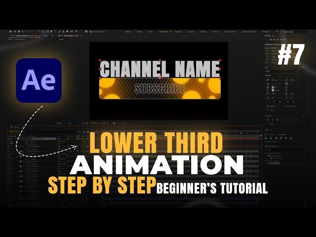 Create Stunning Lower Thirds in After Effects!  [Step-by-Step Tutorial] #7