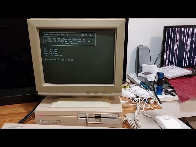 Commodore PC-I booting