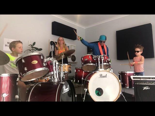 80’s Hits (Drum Cover) Medley by The Gales Play Drums