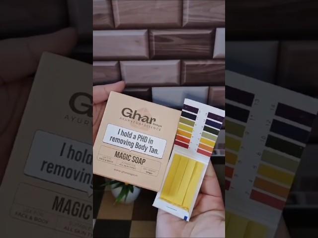 Ghar magic soap pH test #gharsoaps #viralshorts #viralproducts