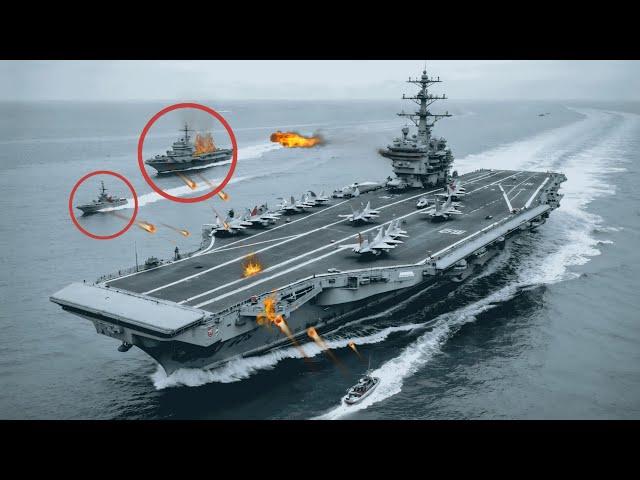 U.S. NAVY AIRCRAFT CARRIER Ambushed by Somali Pirates What Happens Next is CRAZY!