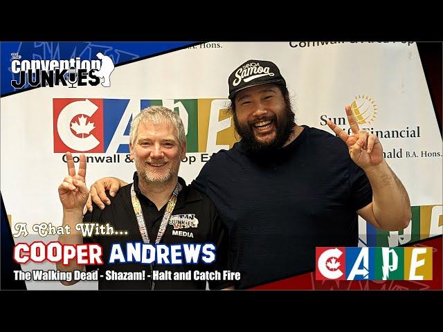 Interview with Cooper Andrews (The Walking Dead, Shazam!, Aquaman: King of Atlantis) at CAPE 2023