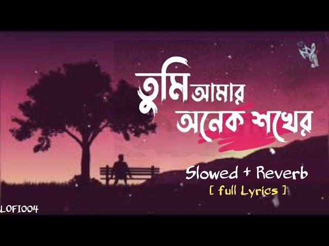 Tomi Amar Onek Shokher _ Song [Slowed+ Reverb]__ Lofi_||Lofi004||#তুমি_আমার_অনেক_সখের