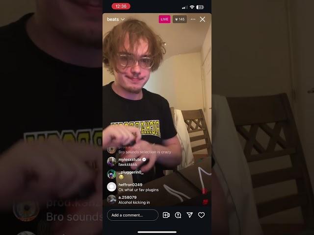 Producer “OK” cooks up a beat on IG live + mentions collab album with artist “Osamason” 8/11/24